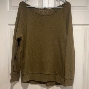 Green off the shoulder top